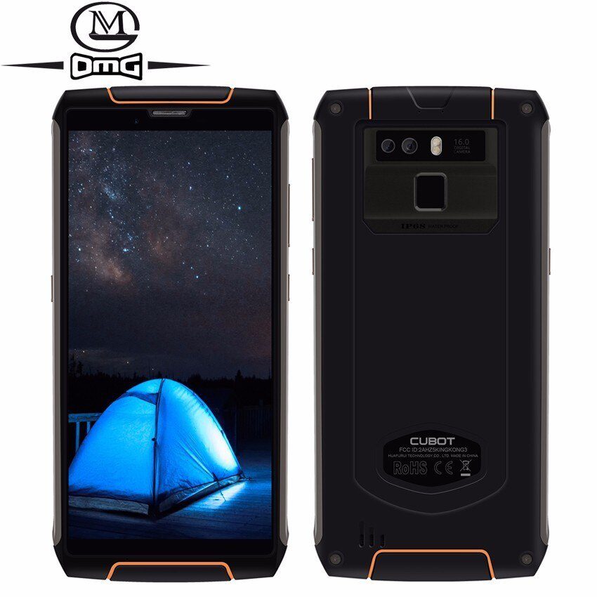 Cubot King Kong 3 IP68 Waterproof shockproof 4G Smartphone Android 8.1 4GB + 64GB Octa Core 5.5'' 6000mAh 16MP mobile phone