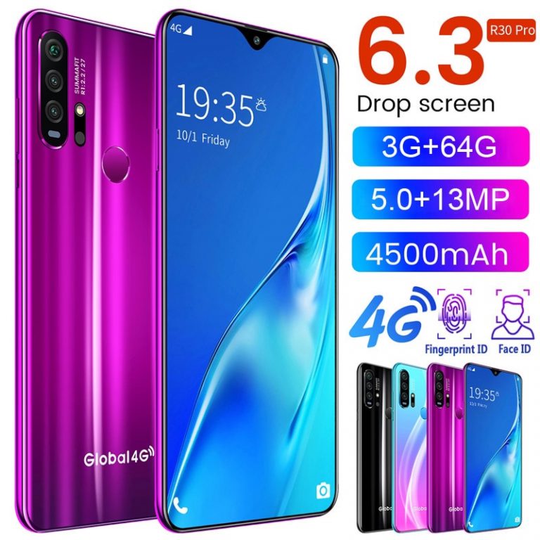 SAILF R30 Pro Android Smartphone – 6.3" FHD Display, 13MP Triple Camera, 64GB ROM, 3GB RAM – 4G LTE Global Version