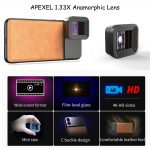 APEXEL Anamorphic Lens 1.33x Wide Screen Video Widescreen Slr Movie