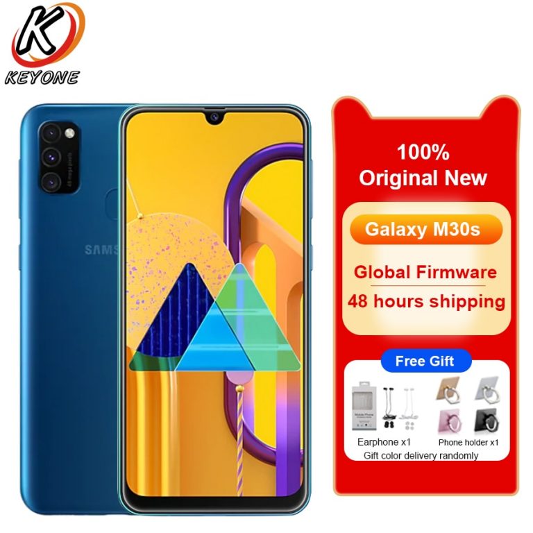 Brand New Samsung Galaxy M30s 6GB RAM 128GB ROM Mobile Phone 6.4" Octa Core Triple Rear Camera 48MP +8MP+5MP Dual SIM SmartPhone