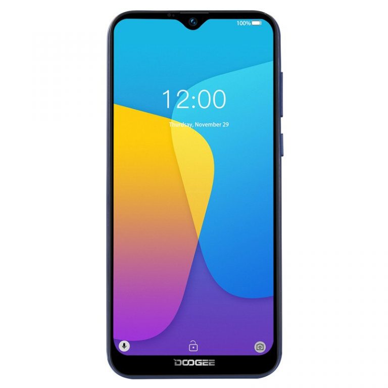 DOOGEE X90 Cellphone 6.1inch 19:9 Waterdrop LTPS Screen Smartphone Quad Core 16GB ROM 3400mAh Dual SIM 8MP+5MP WCDMA Android Go