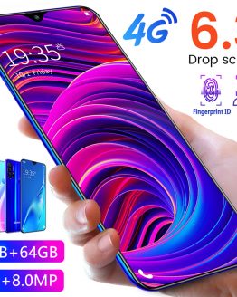 R30 Pro Smartphone Android 4G Cellphones 6.3 Inch Dual Sim Unlocked Mobile Phone Water Drop Screen