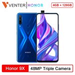 In Stock Global Version Honor 9X Smartphone 4G 128G 48MP Triples Camera 6.59‘