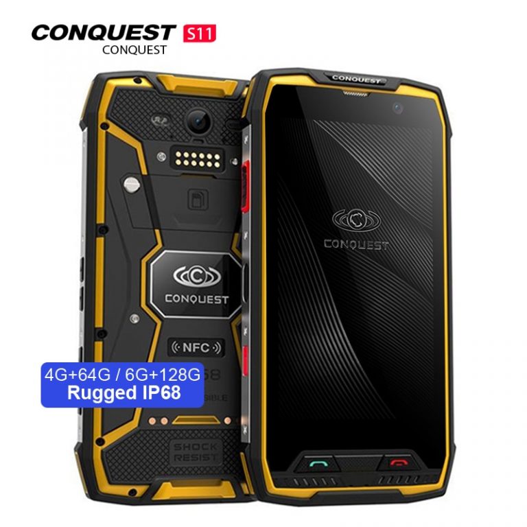 Conquest S11 IPS Android 7.0 4G Smartphone IP68 Waterproof 6GB 128 GB Mobile Phone 7000mAh POC NFC Cellphone MT6757V Octa Core 1 Conquest S11 IPS Android 7.0 4G Smartphone IP68 Waterproof 6GB 128 GB Mobile