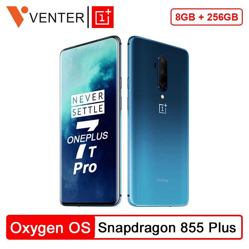 In Stock Global ROM OnePlus 7T Pro Snapdragon 855 Plus 8GB 256GB Smartphone Octa Core 6.67'' 48MP Triple Cam 30W NFC Android 10