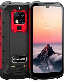 CONQUEST S16 8GB 256GB 48mp shockproof Mobile Phone 6.3" Android 9.0 UV Detection Infrared Remote Control 4G Rugged Smartphone