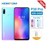 Original New HOMTOM P30 Pro 6.41Inch Android 9.0 Mobile Phone MT6763 Octa Core 4GB 64GB Rear 13MP Triple Cameras Smartphone
