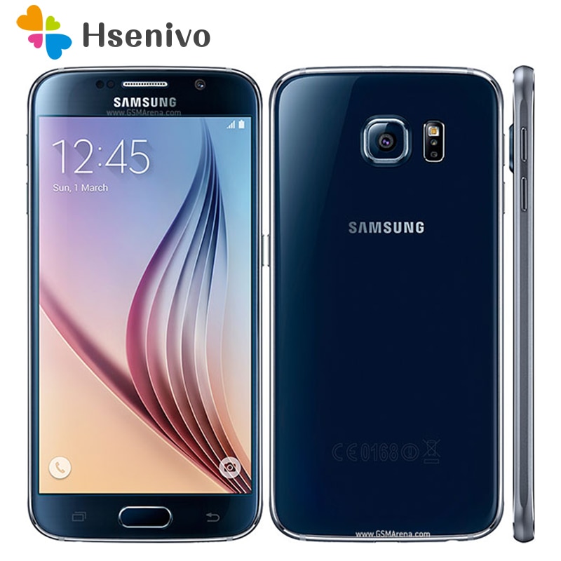100% Unlocked Samsung Galaxy S6 G920 4G LET Mobile Phones Octa Core 5.1inch 16MP 3GB RAM 32GB ROM Original Samsung S6 Smartphone