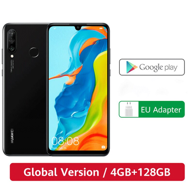In Stock Global Version Huawei P30 Lite 4GB 128GB Smartphone 6.15 inch Kirin 710 Octa Core Mobile Phone Android 9.0 CellPhone