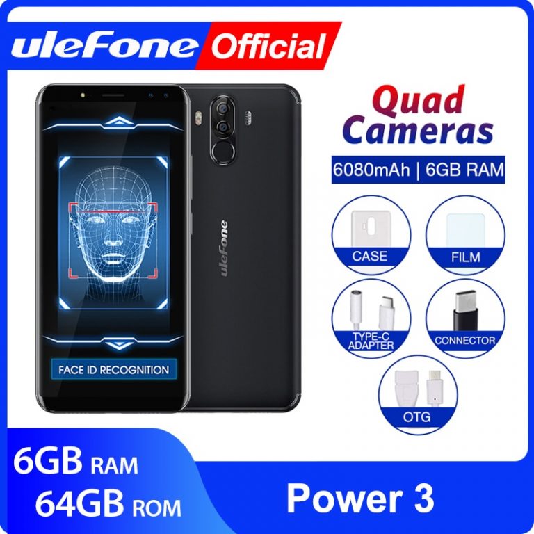 Ulefone Power 3 Android 7.1 Mobile Phone 6.0" 18:9 FHD+ Octa Core