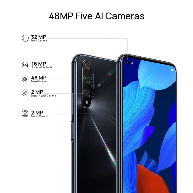 Global Version Huawei Nova 5T 5 T 6GB 128GB Smartphone 48MP Cameras