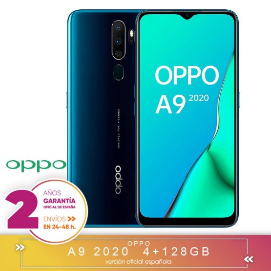 [Official Spanish Version Warranty] Oppo A9 2020-Smartphone 6.5 "HD +, 4G Dual Sim, 8 Core/128 gb/4GB RAM