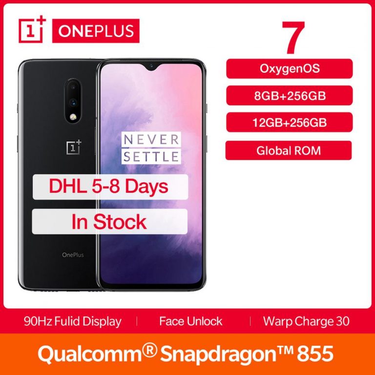 New OnePlus 7 12GB RAM 256GB Global ROM Smartphone AMOLED 6.41 Inch