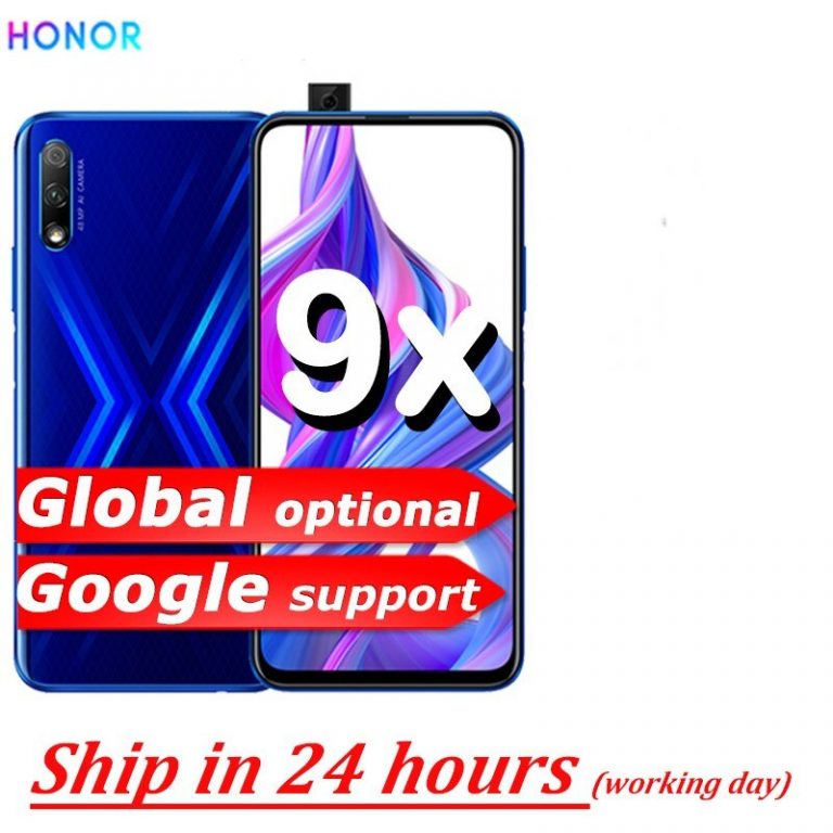 Honor 9X Global ROM 4GB 64GB 128GB 48MP Dual Cameras GPU Kirin Octa Core