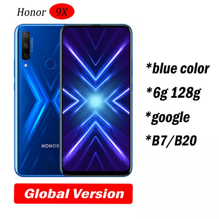 Honor 9X Global ROM 4GB 64GB 128GB 48MP Dual Cameras GPU Kirin Octa Core