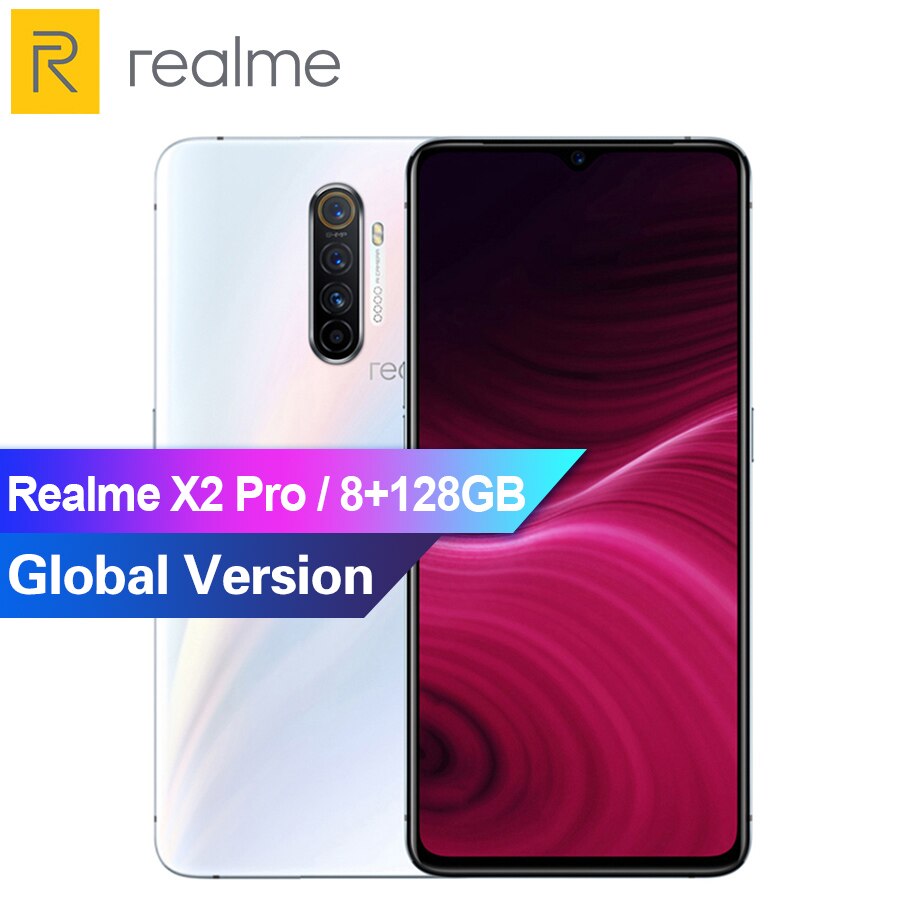 Realme X2 Pro 6.5" SmartPhone Octa Snapdragon855 Plus 8GB 128GB Mobilephone 50W Fast Charge In-Screen Fingerprint Global Version