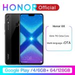 Google Play Honor 8X 8 X Smartphone Global Rom 4GRAM 64G/128G Kirin