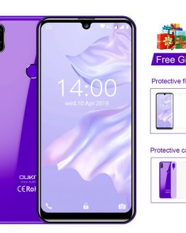 OUKITEL C16 Pro 5.71'' Android 9.0 19:9 MT6761P 3GB 32GB Smartphone Fingerprint Face ID Waterdrop Screen 5V/1A 4G Mobile Phone