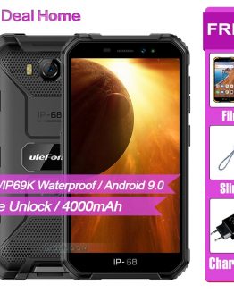 Ulefone Armor X6 5.0" IP68 Waterproof Smartphone Android 9.0 MT6580 Cell Phone Quad Core 2GB 16GB 3G 4000mAh 8MP Mobile Phone