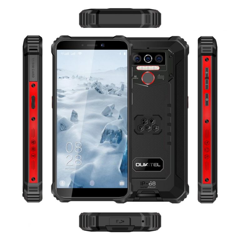 OUKITEL WP5 5.5"18:9 Android 9.0 Mobile Phone MTK6761 Quard Core 5V/2A 8000mAh Battery 4G RAM 32G ROM Smartphone