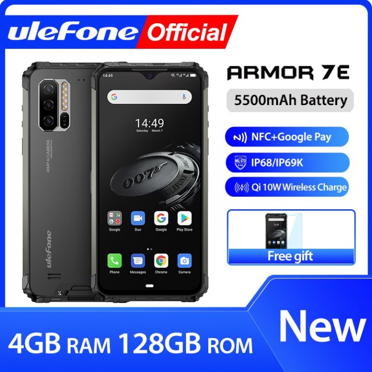Ulefone Armor 7E Smartphone 4GB+128GB Rugged Mobile Phone Waterproof