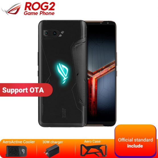 Asus ROG Phone 2 12GB 1TB Gaming Smartphone Asus ROG Phone II ZS660KL 6.59" Snapdragon 855+ 6000mAh 48MP NFC Game Mobile Phone