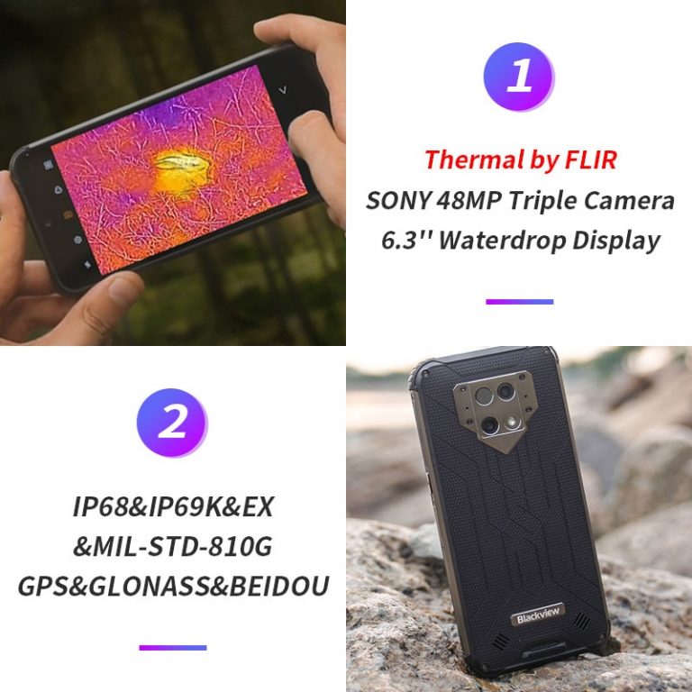 Blackview Pro Global First Thermal imaging Smartphone Helio P70 Android