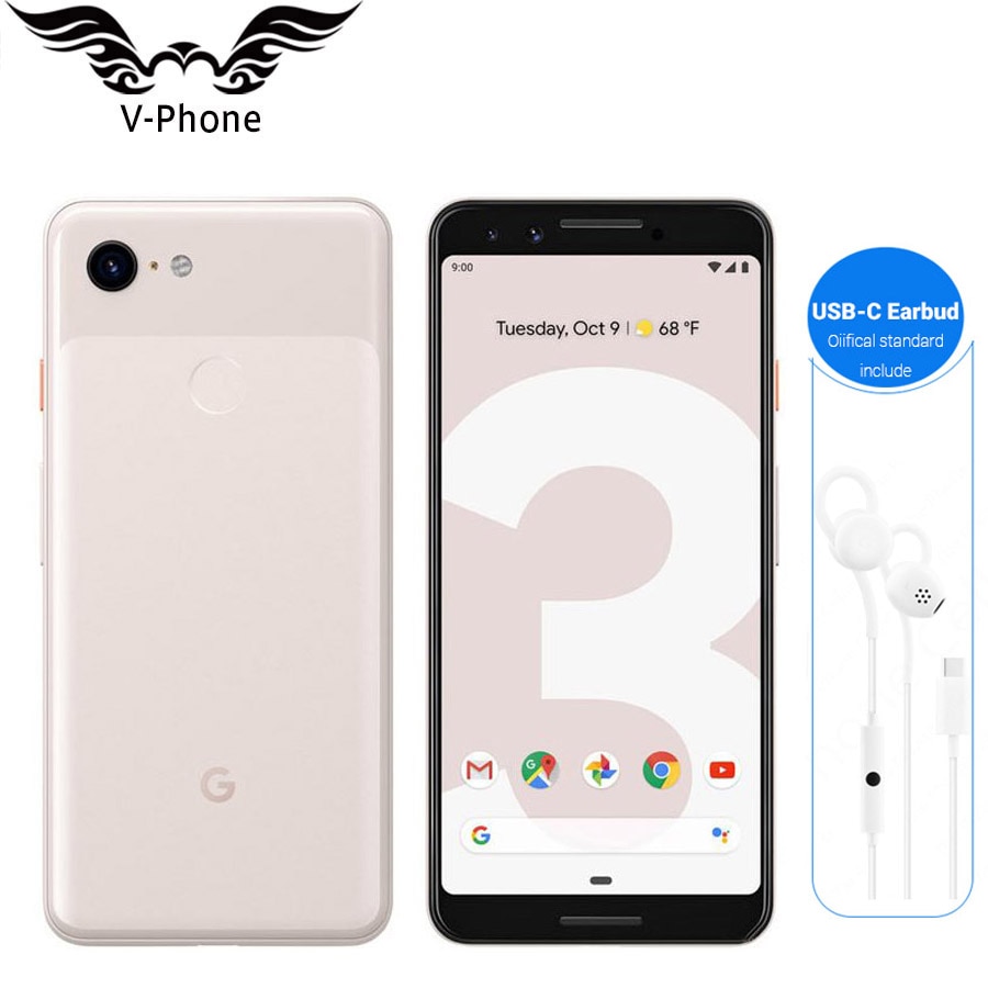 Brand New Original Google Pixel 3 Mobile Phone Snapdragon 845 4GB 64GB 128GB 5.5" Octa Core Andorid 9 NFC Google Smartphone