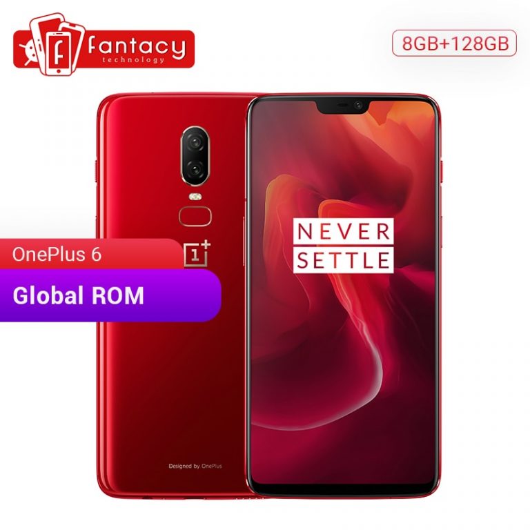 Original OnePlus 6 8GB 128GB Snapdragon 845 Octa Core 6.28'' FHD 20MP+16MP