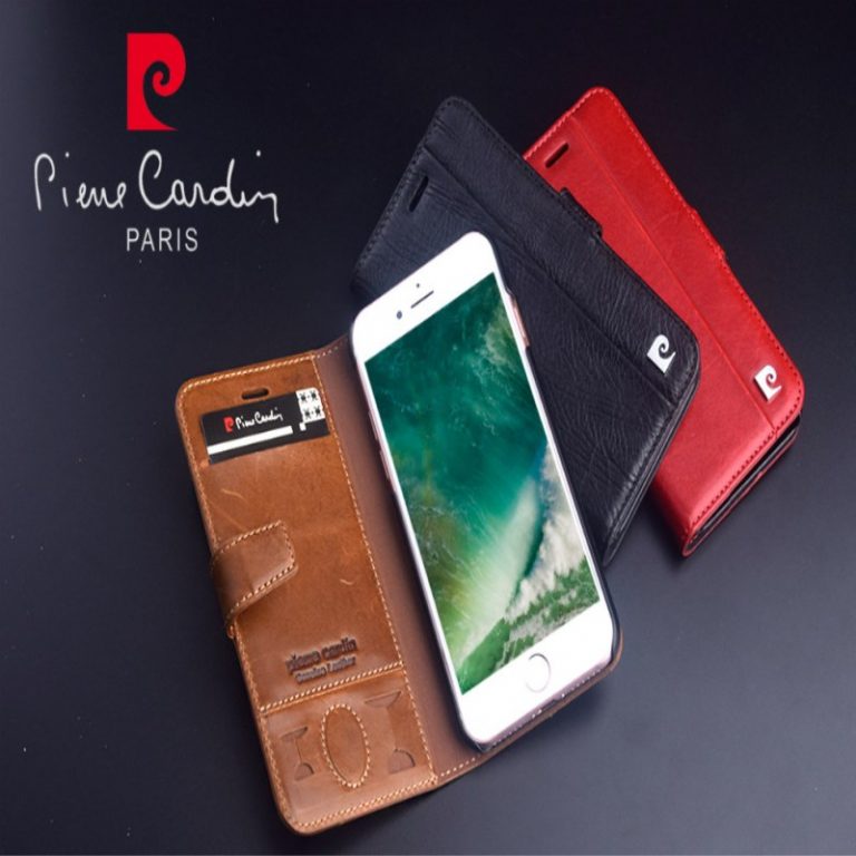 Pierre Cardin Brand New For iPhone SE 2020 Case Genuine Leather Fashion Luxury