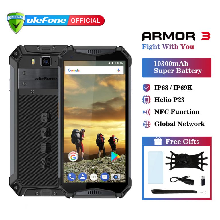 Ulefone Armor 3 IP68 Waterproof Mobile Phone Android 8.1 5.7" FHD+ Octa Core
