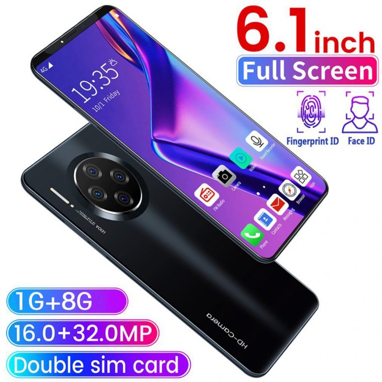 6.1 Inch Smartphone for Mate33 Pro Big Screen Android 9.1 Smartphone Hd Display