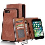 For iPhone SE 2020 Case Premuim Vintage PU Leather Magnetic Buckle Flip