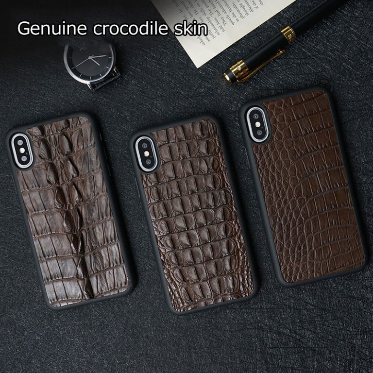 100% natural Crocodile Leather phone case for iphone X 11 Pro MAX XS Max XR 6S 6 7 8 plus 5 5S SE 2020 360 Full protective case 2 100% natural Crocodile Leather phone case for iphone X 11 Pro MAX XS Max