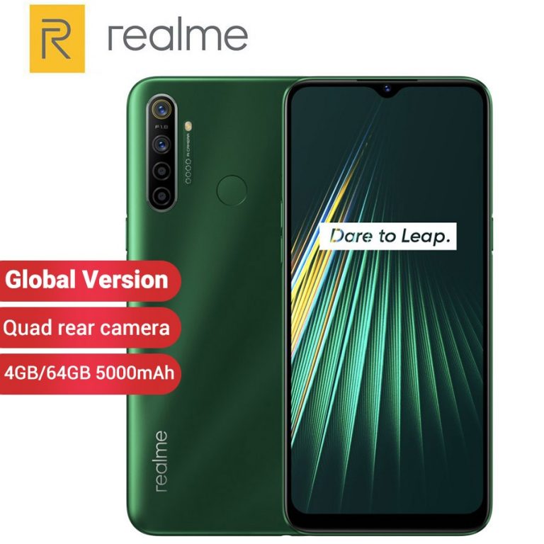 Unleash Brilliance with Global Version Realme 5i - 4GB RAM, 64GB ROM, Snapdragon 665, 5000mAh Battery, and Quad-Camera Marvel - A 6.5" Powerhouse