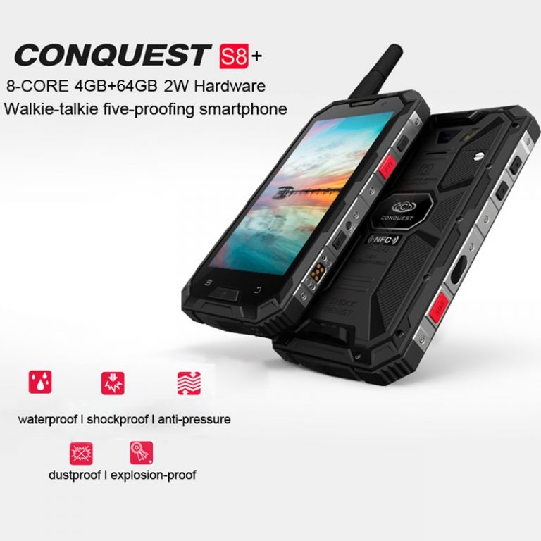 Conquest S8 Plus Smartphone 5.0" IPS Screen Android 6.0 Octa Core 4GB RAM