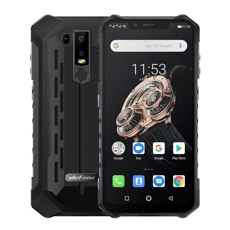 Ulefone Armor 6S Waterproof IP68 NFC Rugged Mobile Phone Helio P70 Otca-core Android 9.0 6GB 128GB Wireless Charge Smartphone