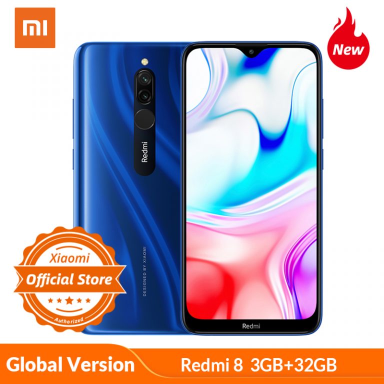 Global Version Xiaomi Redmi 8 3GB 32GB smartphone 5000mAh Large Battery 12MP Real camera telephone 6.22 Dot display 18W Global Version Xiaomi Redmi 8 3GB 32GB smartphone 5000mAh Large Battery 12MP Real camera telephone 6.22 Dot display 18W