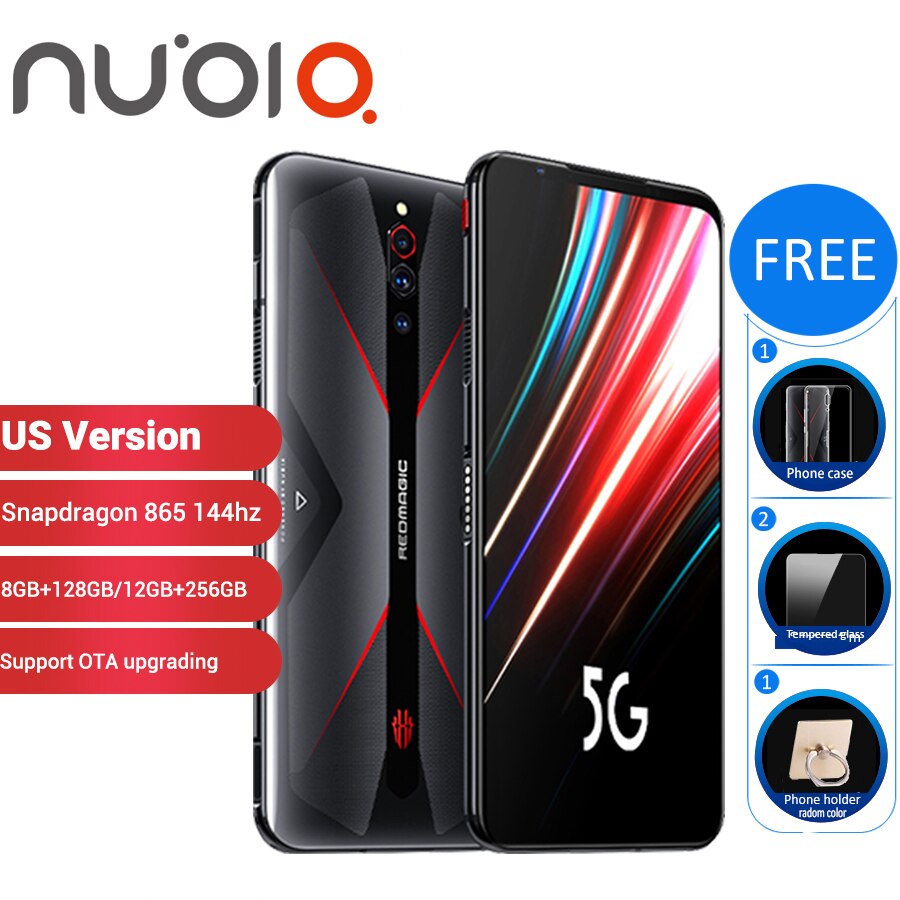 US Version Nubia Red Magic 5G Gaming SmartPhone 12GB 256GB /8GB 128GB 6.65" Snapdragon 865 NFC Redmagic 5G Game Mobible Phone