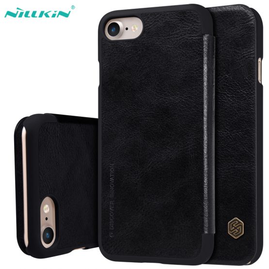For iPhone SE 2020 Flip Case Cover Nillkin Qin Vintage Leather Card Pocket Wallet - Image 2