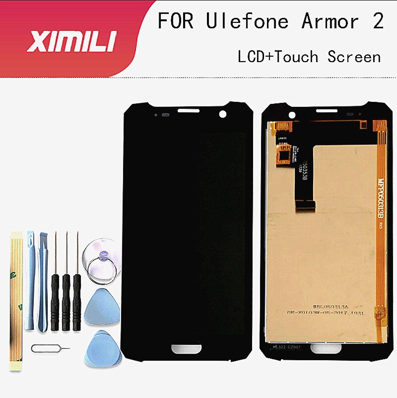 5.0 inch For Ulefone Armor 2 LCD Display Touch Screen Digitizer Assembly Repair Parts For Armor2 armor 2s smartphone +tools