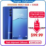 DOOGEE Mix 2 6GB RAM 64GB ROM Helio P25 Octa Core 5.99'' FHD+ Smartphone