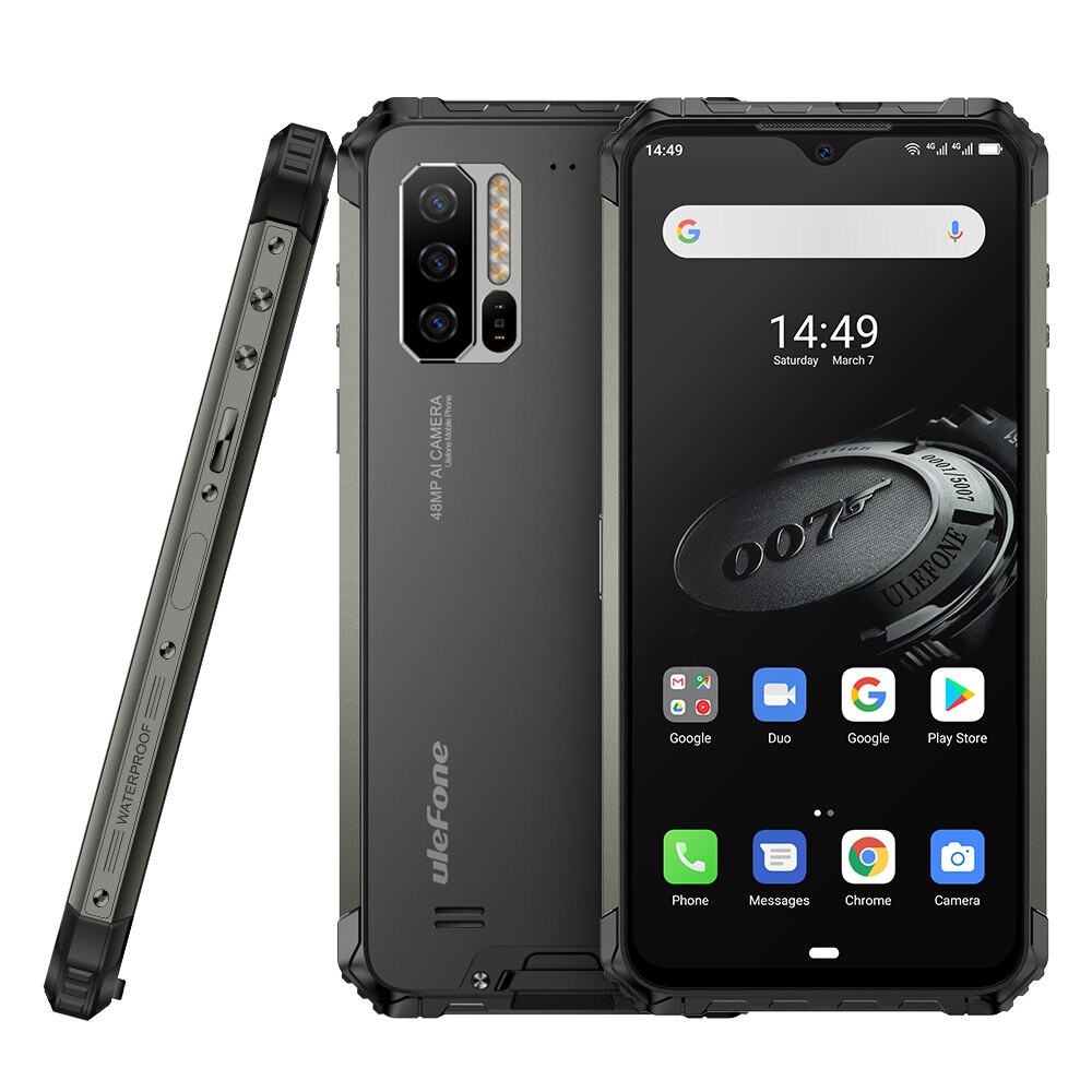 Ulefone Armor 7E Global Version Rugged Phone Helio P90 128G 48MP Camera Smartphone 2.4G/5G WiFi Waterproof IP68 Android 9.0 NFC
