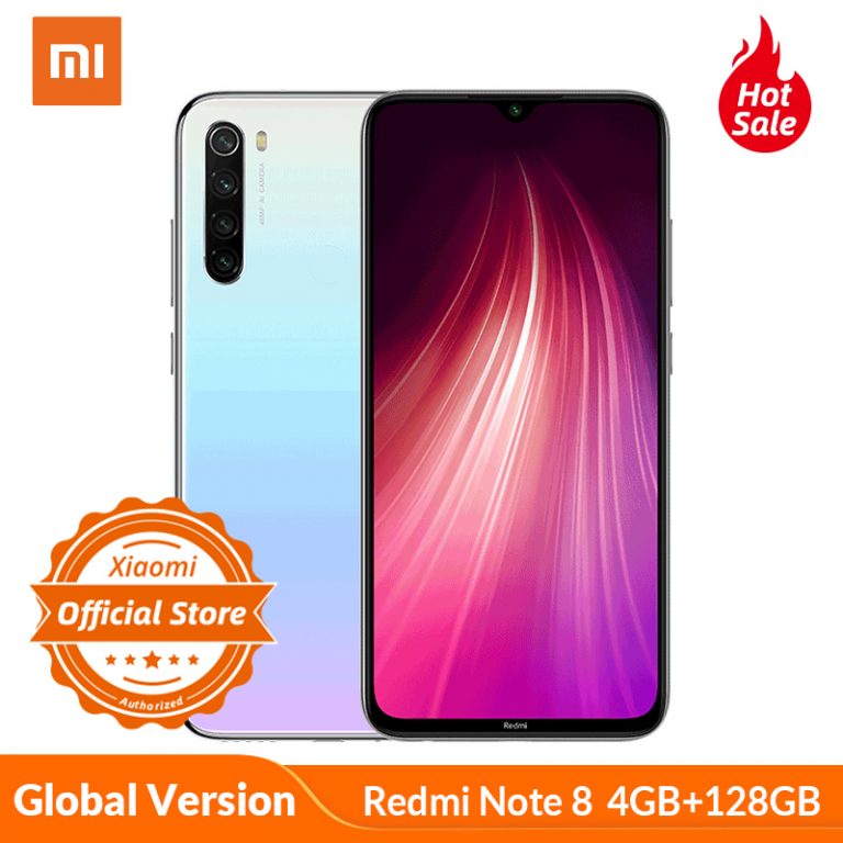 Global Version Xiaomi Redmi Note 8 4GB 128GB Smartphone 48MP Quad Camera Snapdragon 665 Octa Core 4000mAH 6.3'' Dot Drop Display