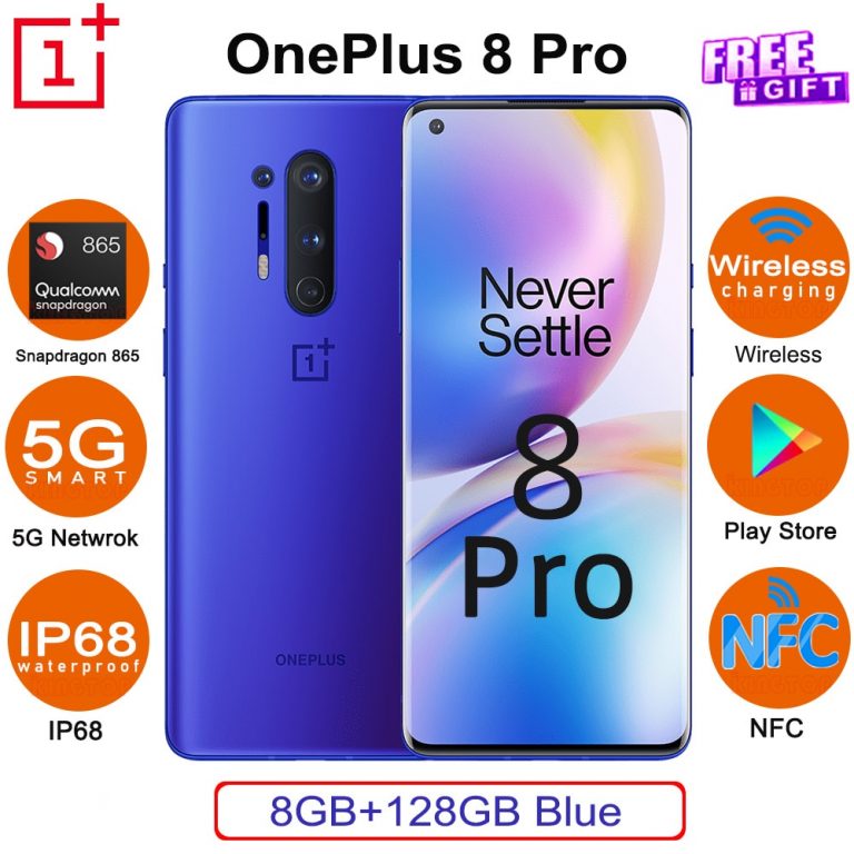 Global ROM Original OnePlus 8 Pro mobile phone 120Hz 6.78" 128GB ROM Snapdragon 865 2K 48MP+48MP NFC IP68 30W 5G smartphone 1 Global ROM Original OnePlus 8 Pro mobile phone 120Hz 6.78" 128GB ROM