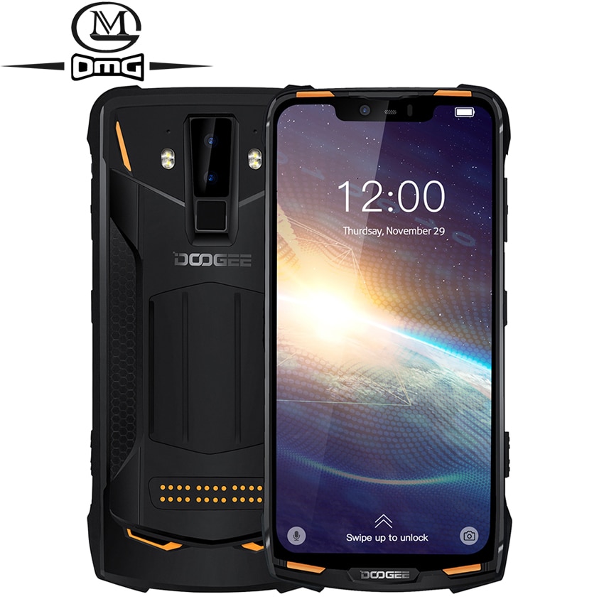 DOOGEE S90 Pro NFC IP68 shockproof Mobile Phone 6GB+128GB Android 9.0 5050mAh Helio P70 Octa Core 16MP+8MP 4G Rugged Smartphone
