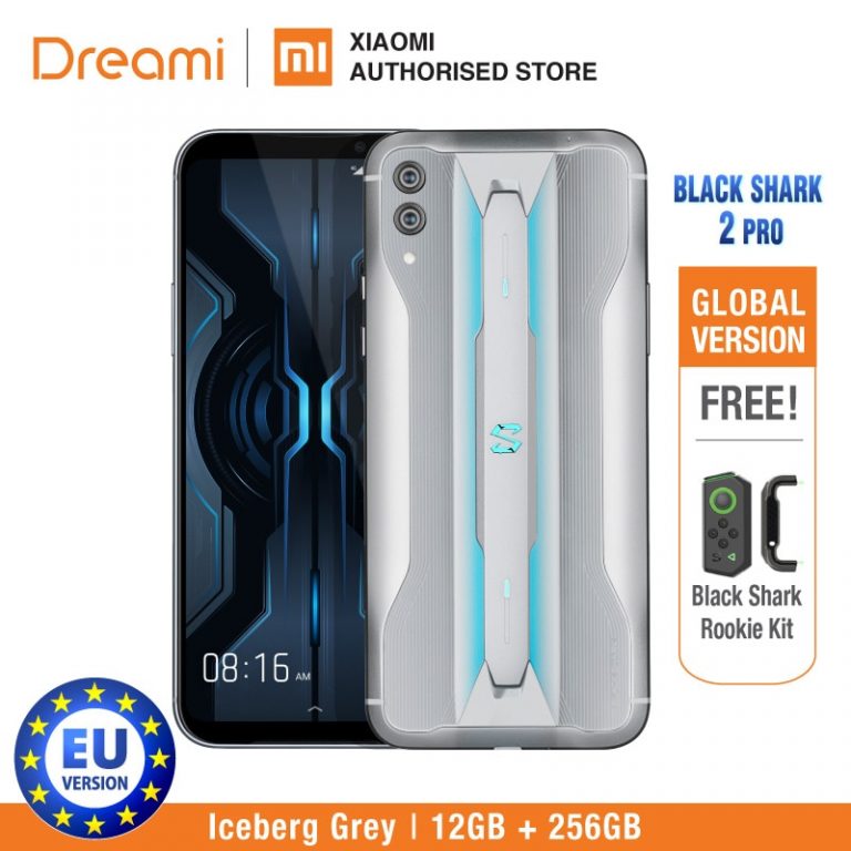 Global Version Xiaomi Black Shark 2 PRO 256GB ROM 12GB RAM Shadow Black Gaming phone (Brand New) blackshark2pro Smartphone Mobil