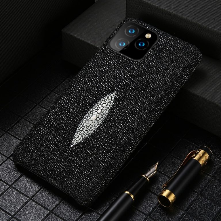 Genuine Pearl Gourami Leather Phone Case for Apple iPhone 11Pro 11 Pro Max X XR 7 Plus XS MAX 8 Plus 6 6S 5 5s SE 2 2020 cover 1 Genuine Pearl Gourami Leather Phone Case for Apple iPhone 11Pro 11 Pro Max