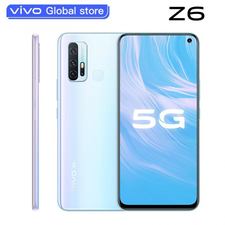 Original new vivo Z6 5G Smartphone Snapdragon 765G 6GB 128GB 5000mAh Battery 44W Dash Charging 48.0MP 4 Rear Cameras Telephone