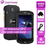 Original AGM A8 5.0"HD 3GB RAM 32GB ROM IP68 Waterproof 4050mAh